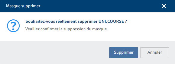 Confirmer la suppression