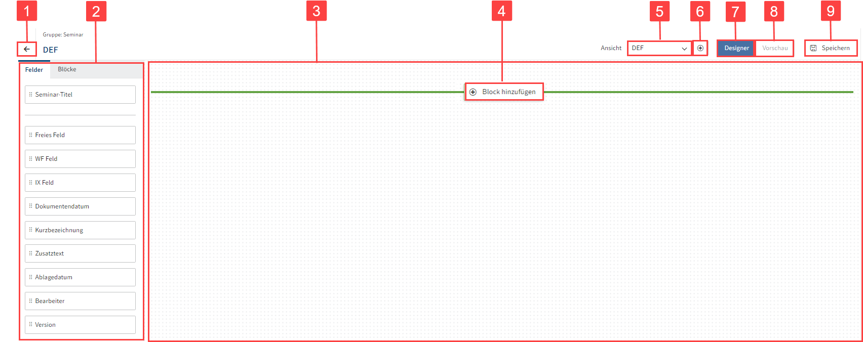 Formulardesigner Überblick