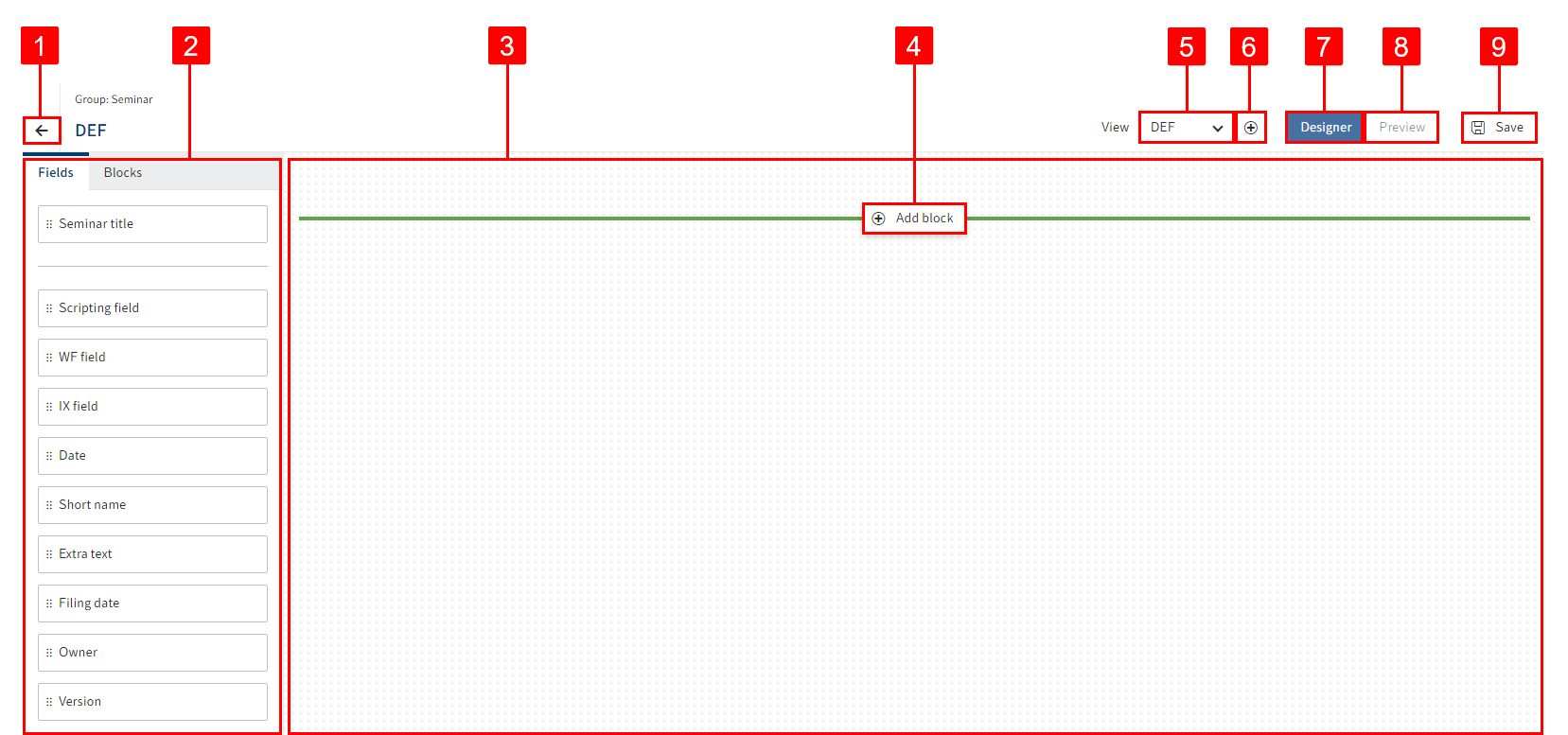 Form designer, overview