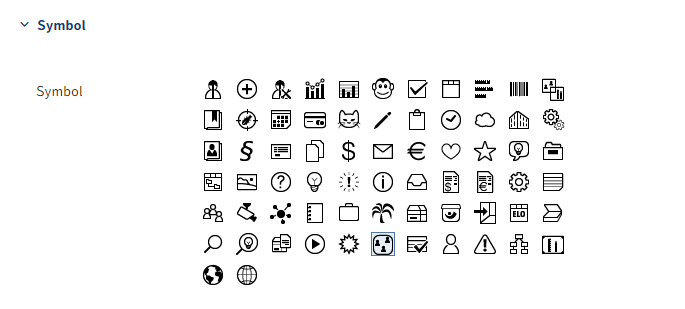 'Icon' area in the teamspace configuration