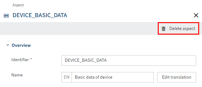 Delete element