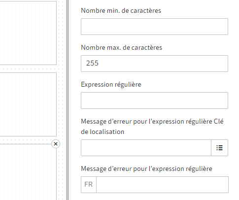 Propriétés des types de champ avec le type de données 'Texte'