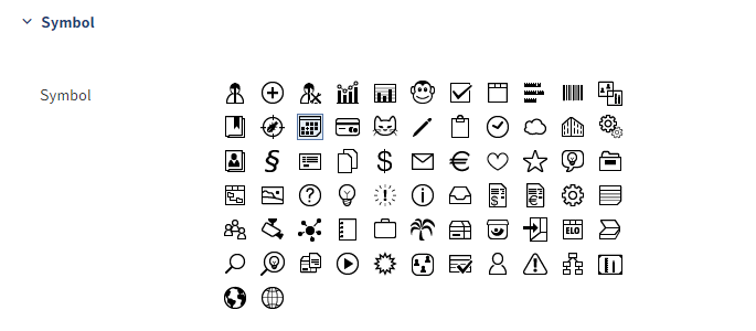 'Icon' area in the teamspace configuration