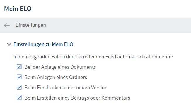 Optionen für automatische Abonnements