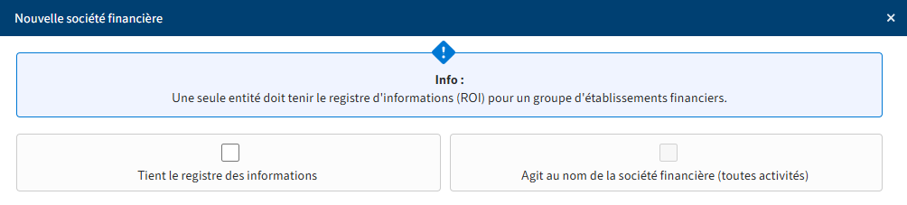 Dialogue 'Nouveau institut financier'