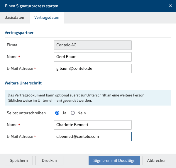 Dialog 'Einen Signaturprozess starten'