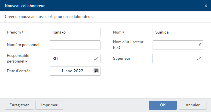 Dialogue 'Nouveau collaborateur'