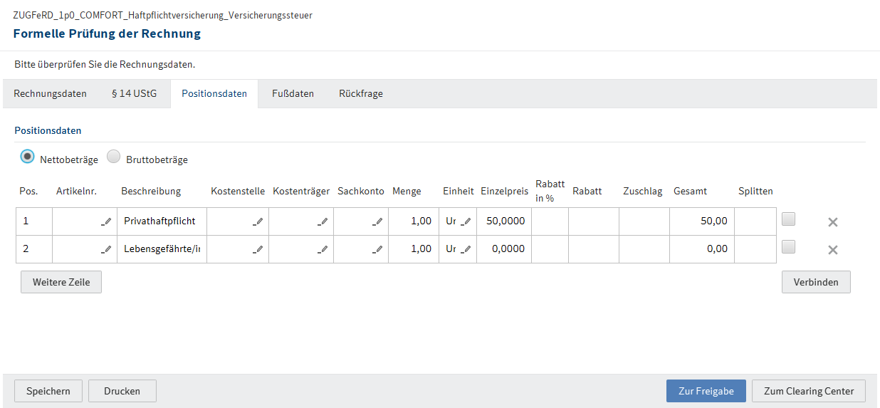 Tab 'Positionsdaten'