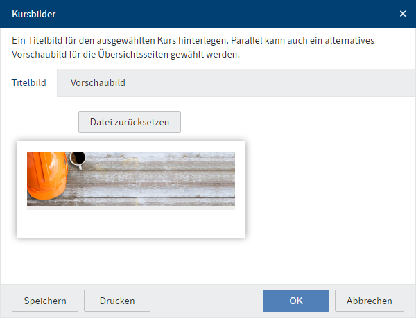 Dialog 'Titelbild'