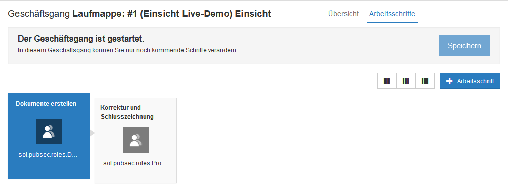 Tab 'Arbeitsschritte'