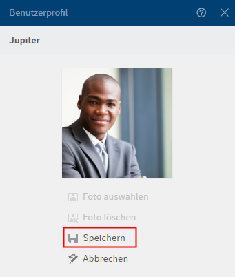 Bearbeitetes Benutzerprofil