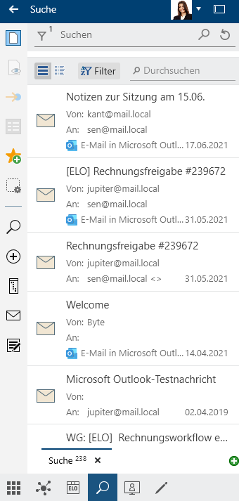 Suchergebnisse der kombinierten Suche