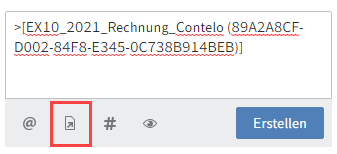 Button 'Auf Eintrag verweisen'