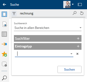 Ausgewählter Suchfilter