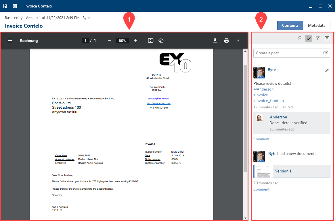 Viewer pane, 'Preview'