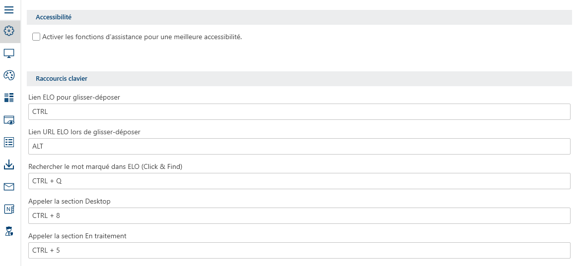 Configuration; catégorie 'Général (2)'