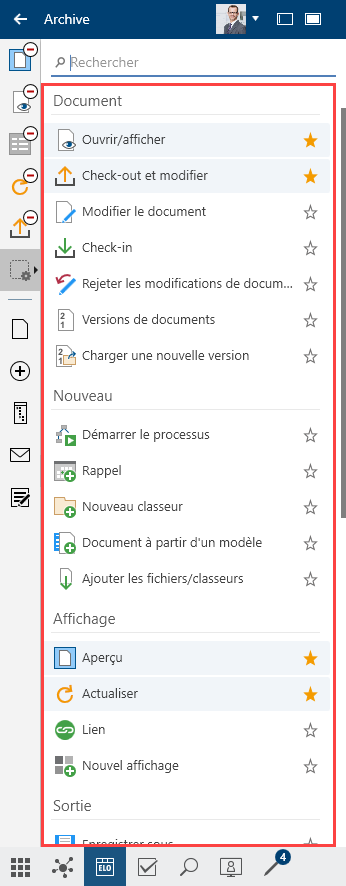 Liste avec toutes les fonctions