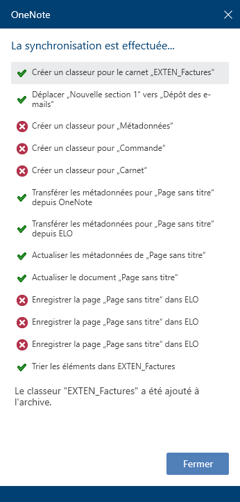 Liste des modifications