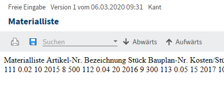 Vorschau für einen Eintrag mit vorhandenen Volltextinformationen in der Ansicht 'Volltext'