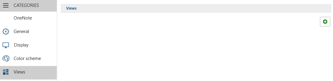 Configuration; 'Views' category