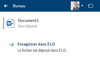 Dépôt d'un document Office n'ayant pas encore été déposé dans le système de fichiers