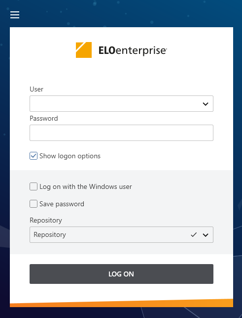 'Login' dialog box