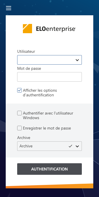 Dialogue 'authentification'