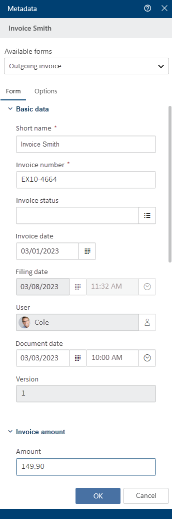 New gen. 2 metadata form