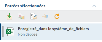 Section 'Desktop', statut 'Non déposé''