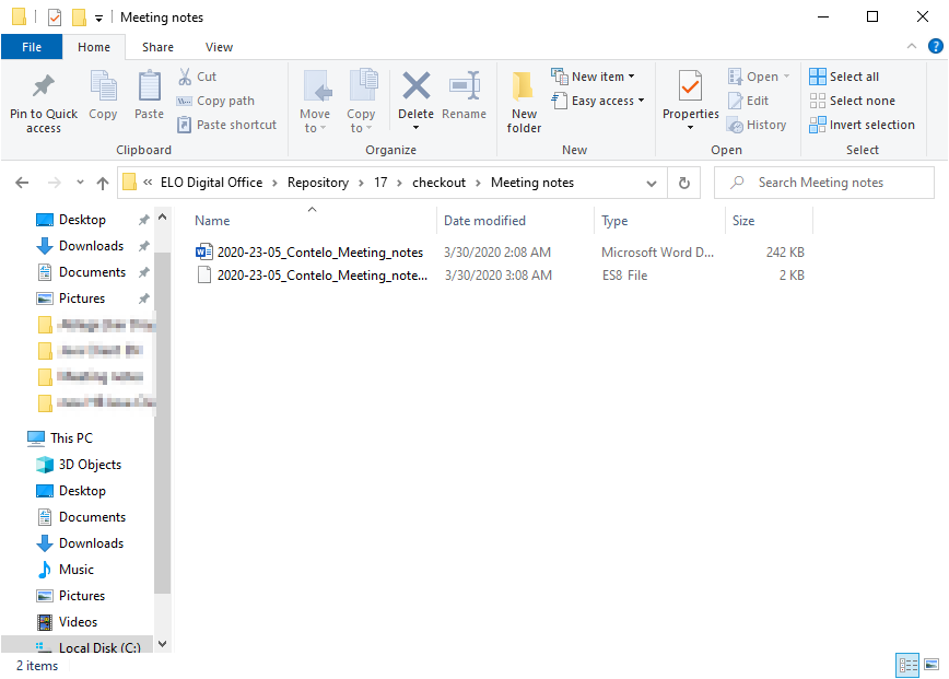Windows-Intéző, kikölcsönzési mappa