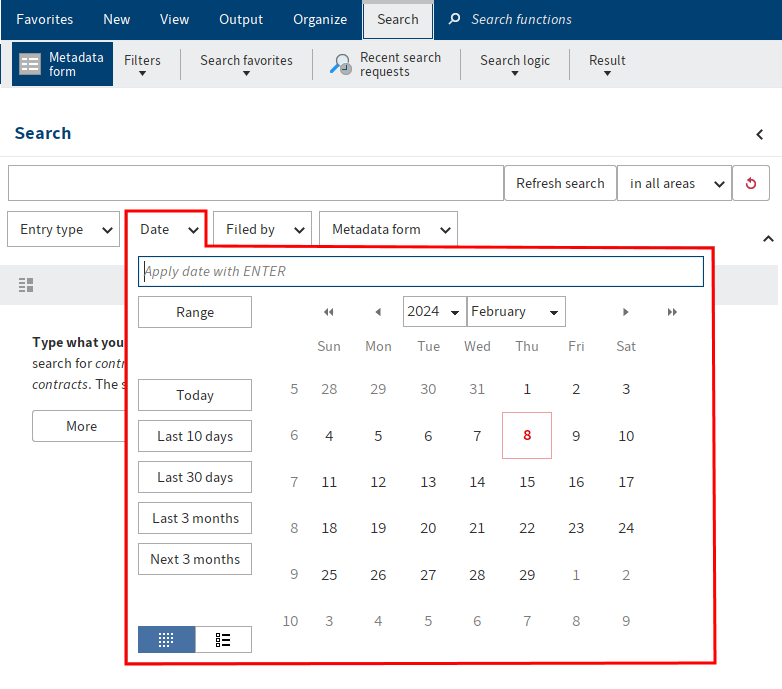 'Search' tab | ELO Java Client