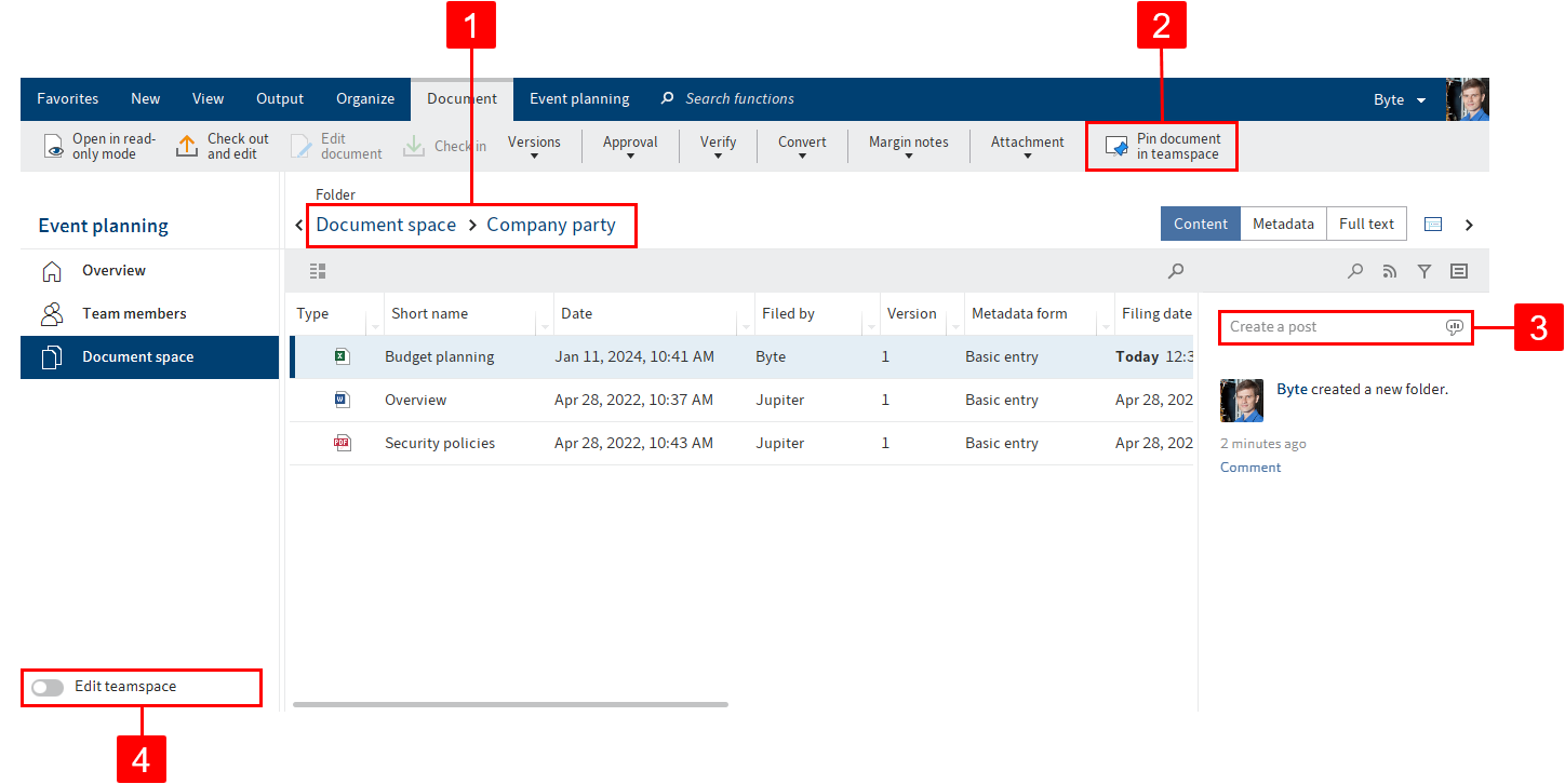 Teamspaces | ELO Java Client