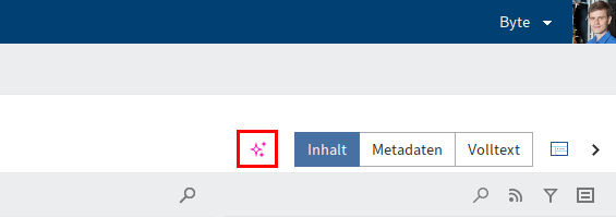 ELO Assistant; Button im Anzeigebereich neben den Tabs