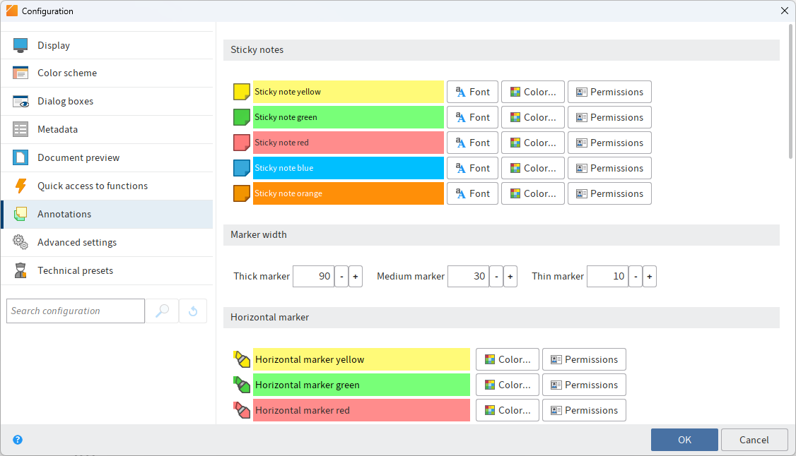 Configuration; Annotations
