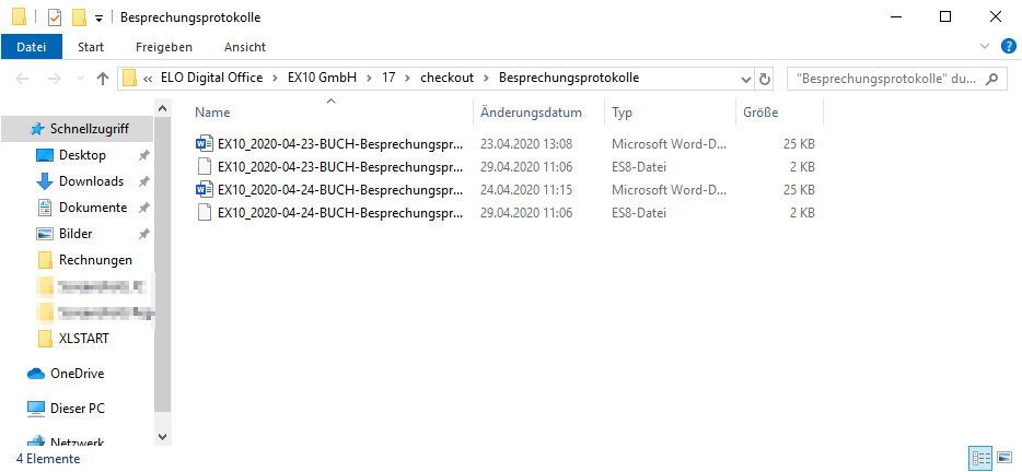 Windows-Explorer; Check-Out-Verzeichnis