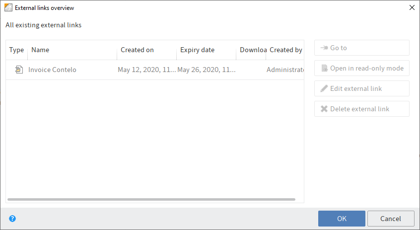 External links overview