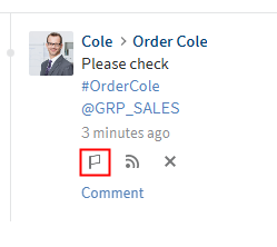 Feed post; 'Mark as important' button
