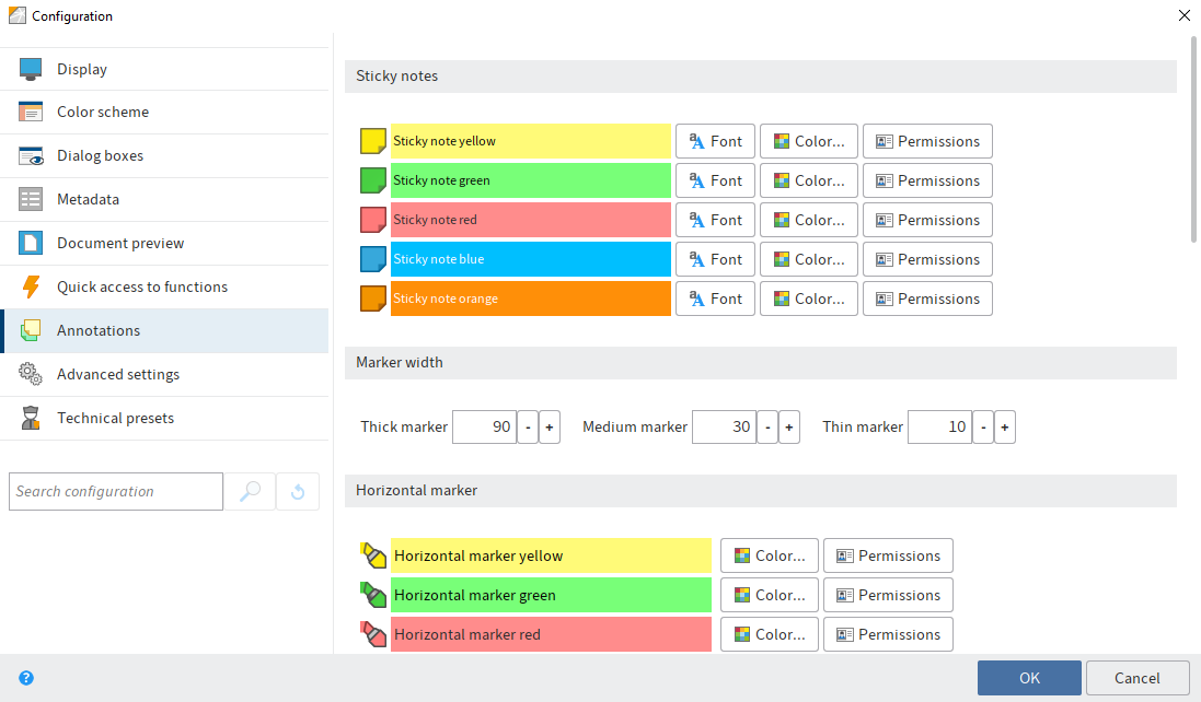 Configuration; Annotations