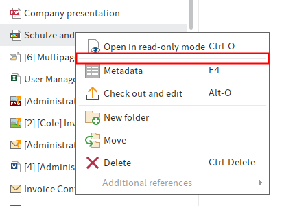 Separator line between functions in the context menu