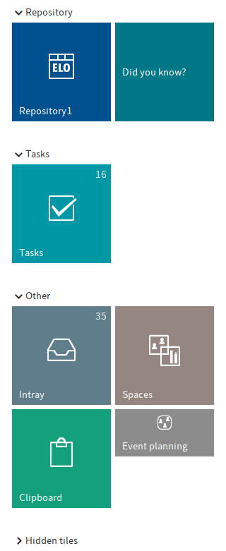 Tile navigation with multiple tiles
