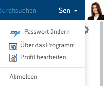 Benutzermenü [Ihr Name]