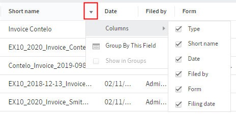 Column selection