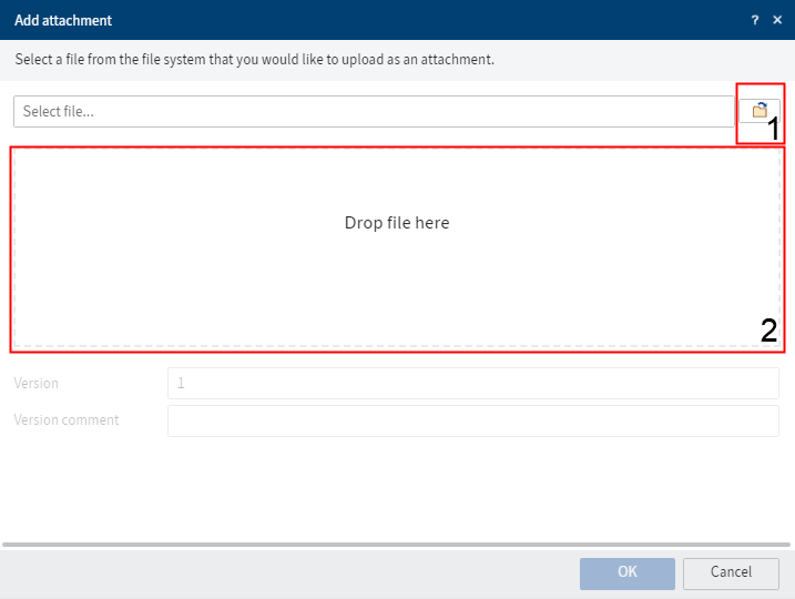 'Add file attachment' dialog box