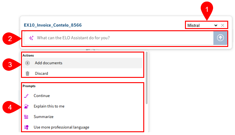 ELO Assistant; program interface