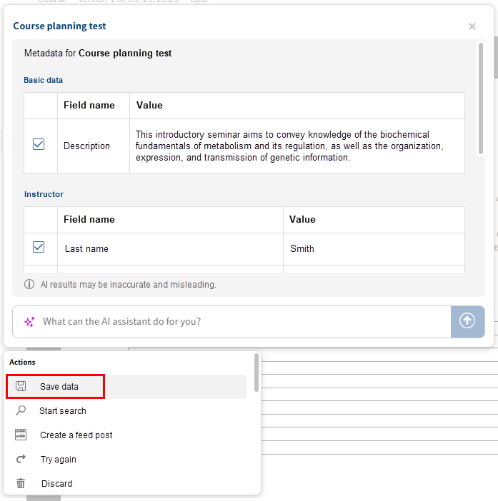Assigning values to field names