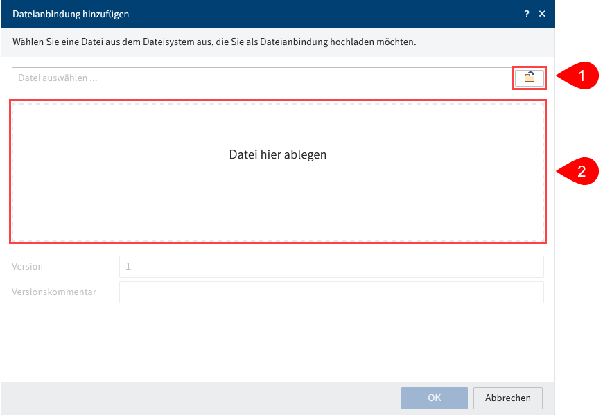 Dialog 'Dateianbindung hinzufügen'