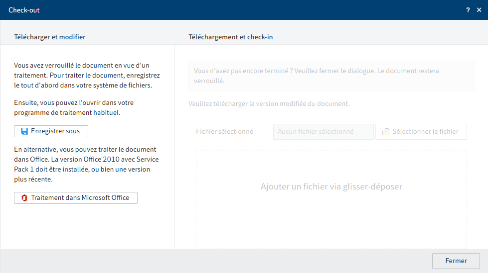 Dialogue 'Check-out'