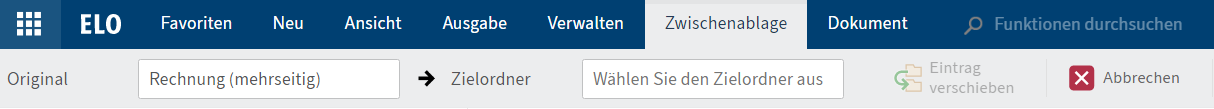 Tab 'Zwischenablage'