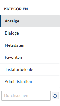 Kategorien der Konfiguration