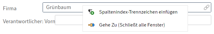 Button 'Gehe zu'